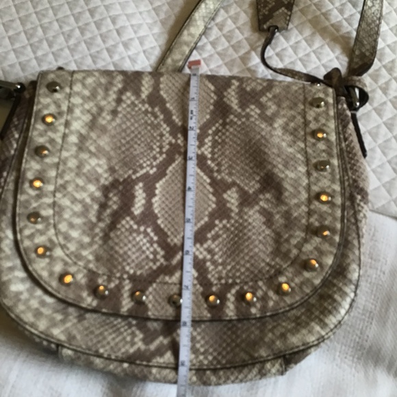 Michael Kors Python Print Crossbody Bag With Studs - Picture 13 of 14